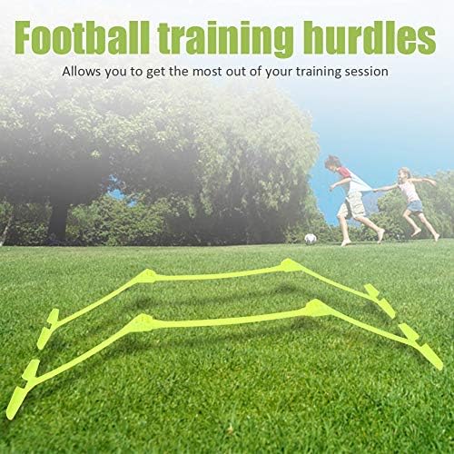 2 Pcs Football Training Hurdles, Football Soccer Agilitys Speed Training Tool Adjustable Football Hurdles, Lightweight and Compact Storage Tomotato