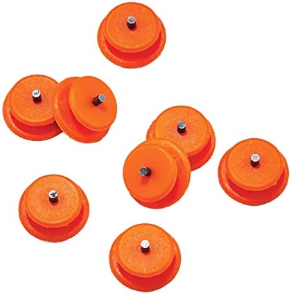 Ergodyne TREX 6301TC Tungsten Carbide Ice Cleat Replacement Spikes (8-Pack), Orange Ergodyne