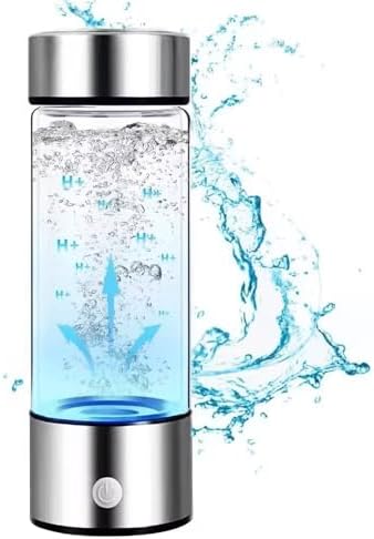 Hydrogen Water Bottle, Portable Rechargeable Hydrogen Water Bottle, Silver Generic