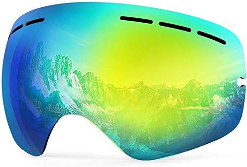 ZIONOR Ski Goggles Lens, XMINI 100% OTG Snow Goggles Detachable Lens for Youth Kids ZIONOR