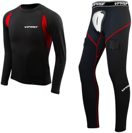  и Детский Термолонгслив VPro VPRO Hockey Compression Shirt & Pants with Athletic Cup & Sock Tabs VPro