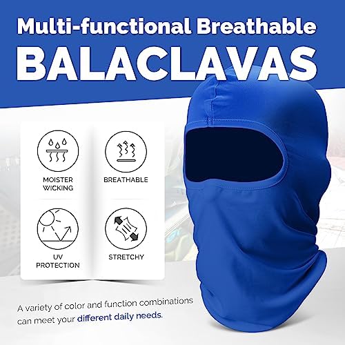 6 Pack Balaclava Ski Face Mask: Cooling Neck Gaiter Full Head Mask Face Cover Finvizo