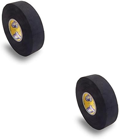 Howies Hockey Stick Tape Premium Cloth Black 1" x 25yd (75') 2-Pack Howies