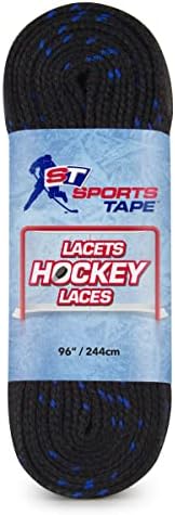 Pro Series Unwaxed Hockey Skate Laces (Black, 130) SportsTape