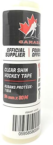 Clear Shin Hockey Tape 24mm x 30 Metres, 12 Rolls Hockey Canada