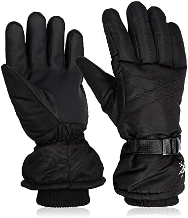 EcoNour Ski Gloves for Winter | Snow Gloves Women with Touchscreen Utility | Windproof Cuff and Adjustable Strap Featured | Mens Skiing Gloves with Warm Fleece Lined | Gadget-Friendly Unisex Glove EcoNour