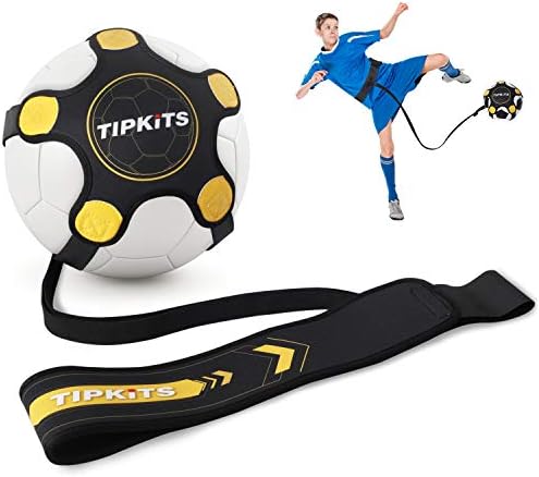 Soccer Training Equipment for Kids Adults, Solo Soccer Trainer Belt, with Upgraded Leather Fixation Tipkits