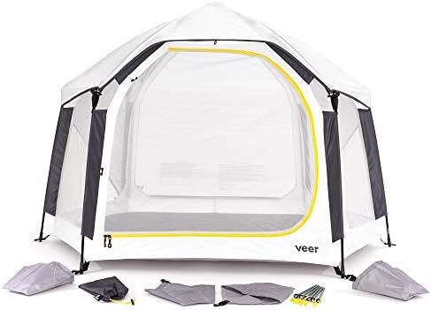 Veer Basecamp | JPMA Certified Portable Pop Up Play Yard/Play Pen for Babies, Toddlers and Kids | Indoor and Outdoor Use | Shade Canopy | Keeps Bugs Out | Playard Safety Certified Veer