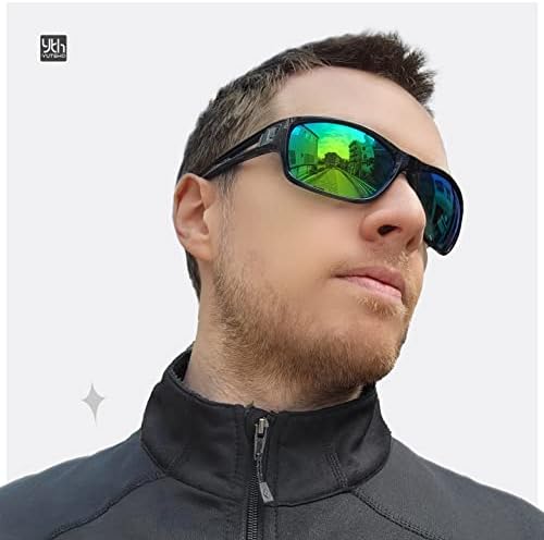 Polarized Sports Sunglasses, Fishing Glasses, Running Sunglasses, for Driving, Cycling, Golf, Volleyball YUTEHO