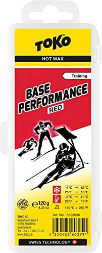 Воск для серфинга Base Performance Wachs Красный, 4.23 унции, для лыж и сноубордов Toko