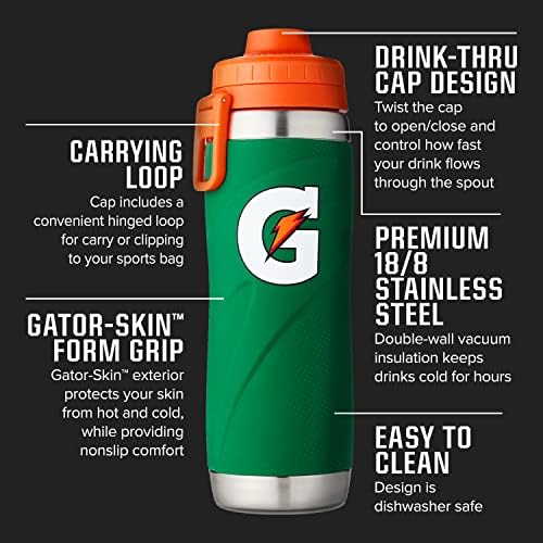 Шейкер Gatorade Стальная спортивная бутылка, 26oz Gatorade