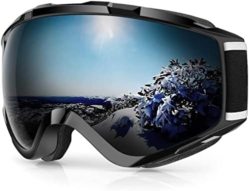 findway Ski Goggles OTG - Over Glasses Snow/Snowboard Goggles for Men, Women & Youth - 100% UV Protection Findway