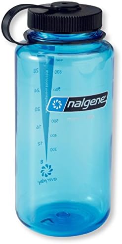 Шейкер 1 л с широким горловиной, Красный, Материал Тритан, Крышка с петлей Nalgene