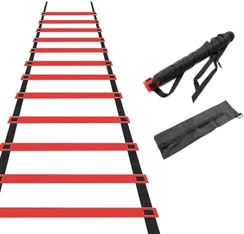 Speed Ladder Agility Ladder 13 Rung Agility Ladder Speed Training Equipment with carry bag Pufguy