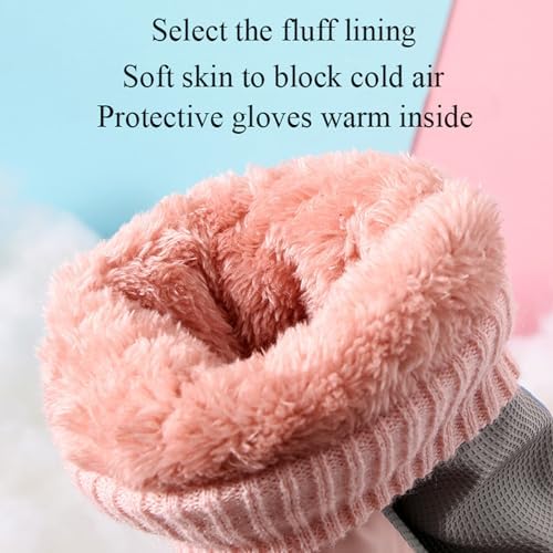 KEYDUACU Winter Ski Snow Gloves for Men, Women, Waterproof Touchscreen Windproof Cold Weather Hand Warming Winter Work Snowboard Gloves for Skiing Running and Cycling KEYDUACU