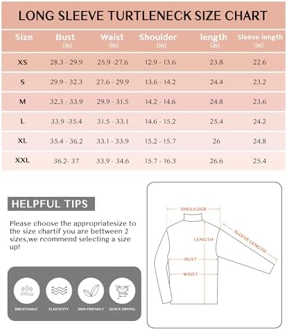 Womens Long Sleeve Turtleneck T-Shirts Mock Neck Underwear Fall Winter Fashion Base Layer Casual Lightweight Soft Tops YOGINGO