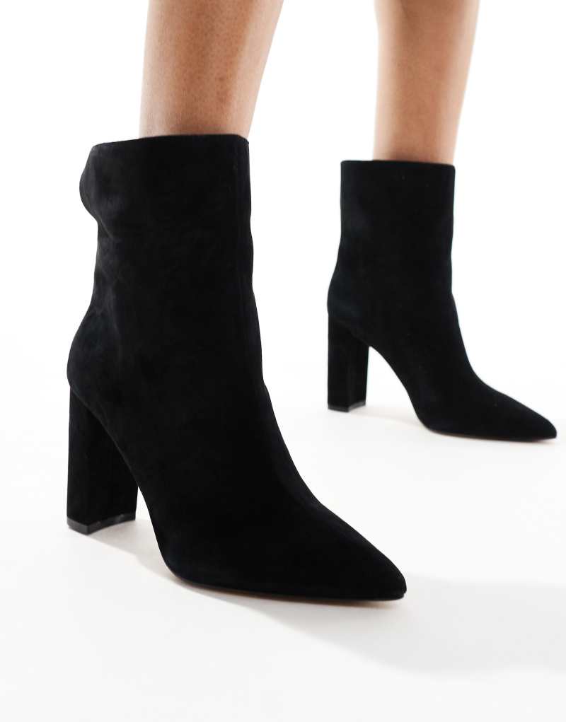 Aldo Sushi Heeled Ankle Boots in Black ALDO