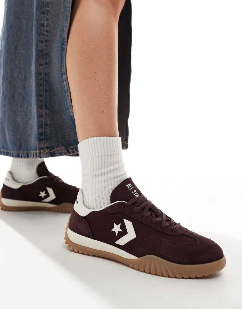 Converse Run Star sneakers in burgundy Converse