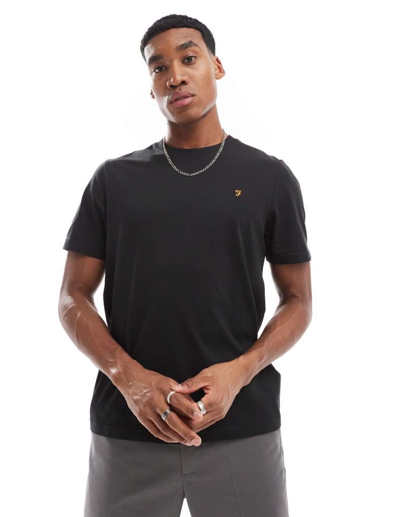 Farah Danny t-shirt in black Farah