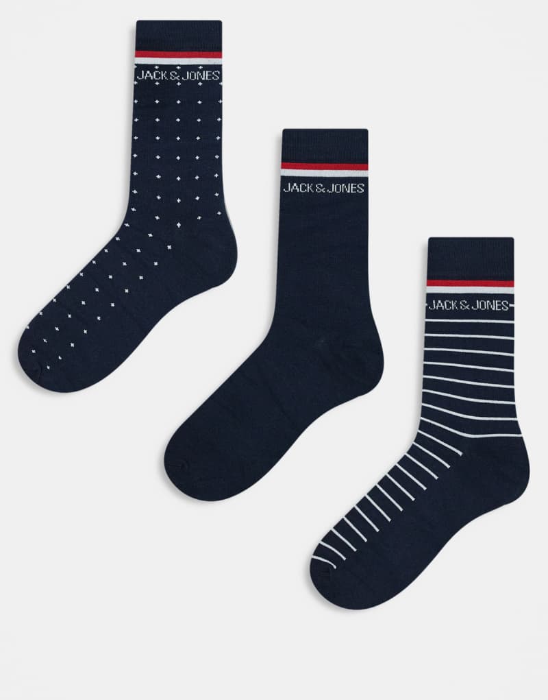 Jack & Jones sock giftbox in navy Jack & Jones