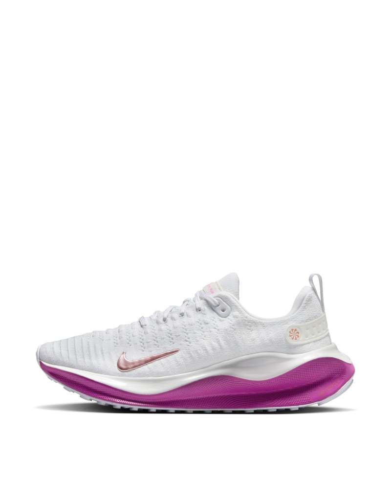 Nike Running Infinity Run 4 sneakers in white and purple Nike