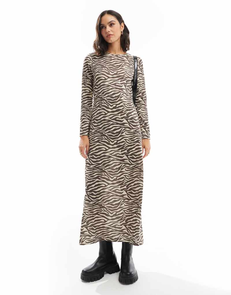 Scalpers animal lurex dress in animal print   Scalpers