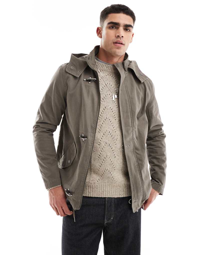 Scalpers icon troms jacket in khaki  Scalpers