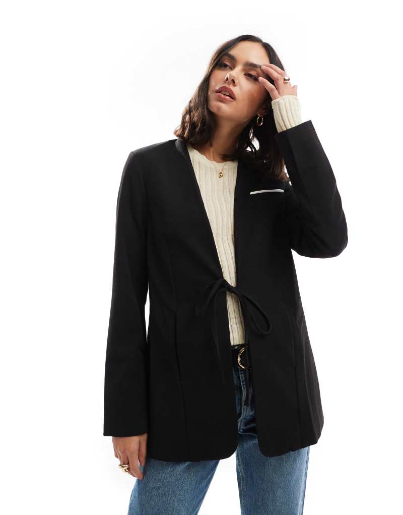 Scalpers blazer in black   Scalpers