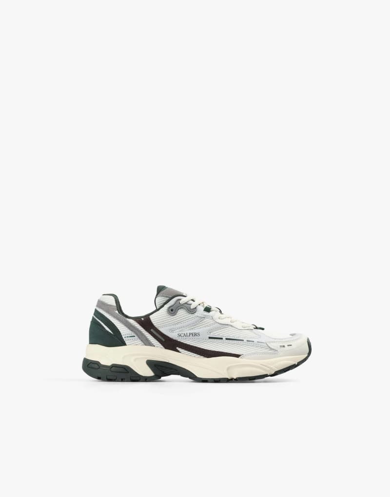 Scalpers lewis sneakers in green   Scalpers