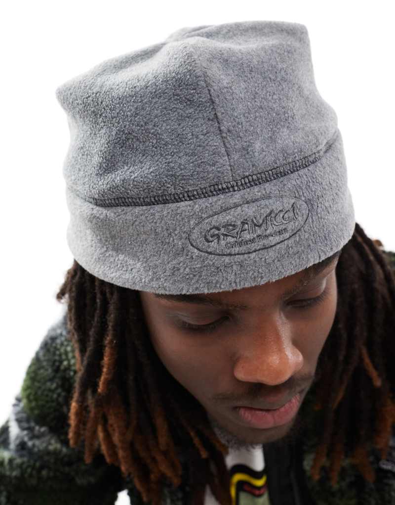 Gramicci thermal beanie in heather gray Gramicci