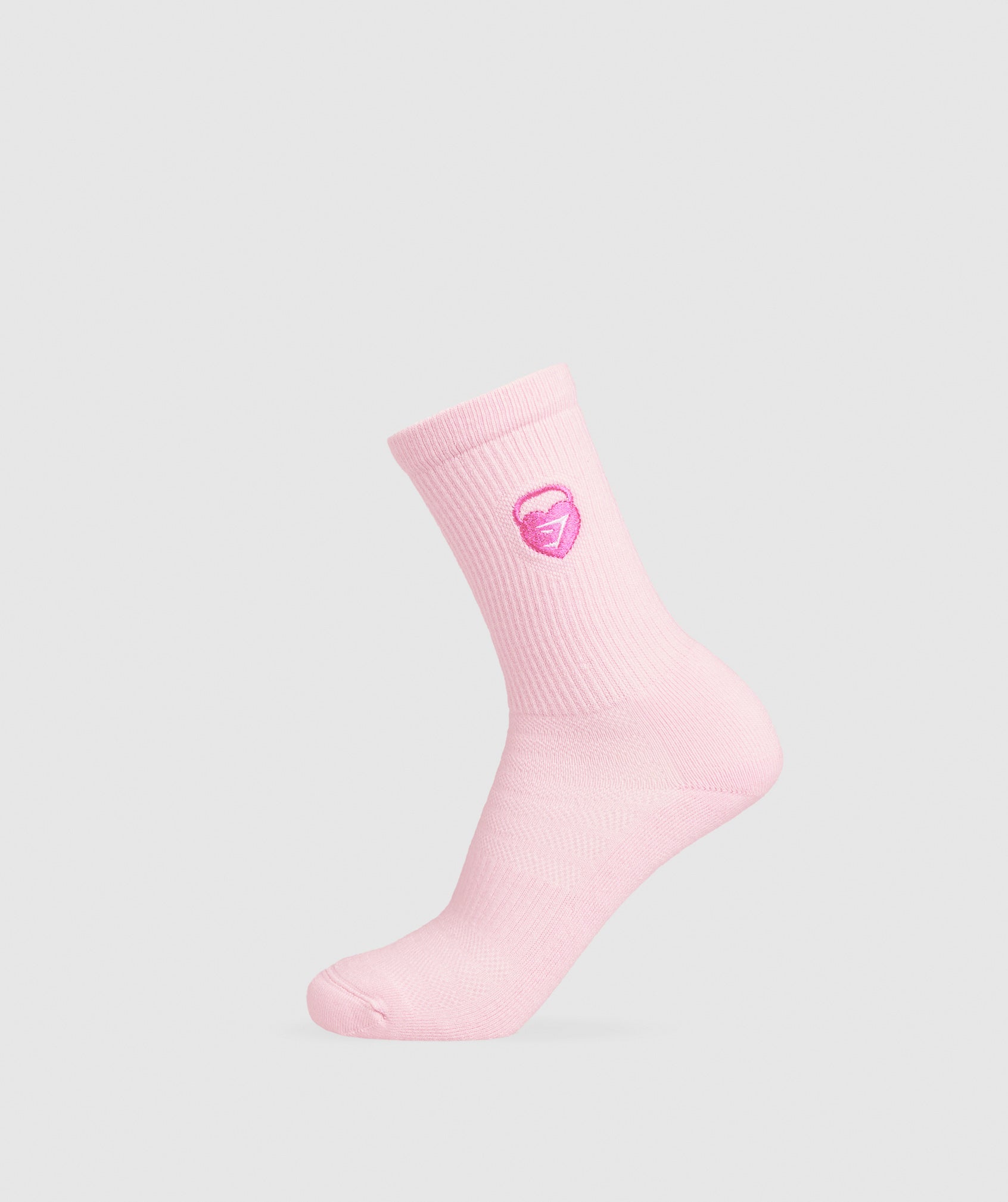 Gfx Love Heart Cutie Crew Sock Single Gymshark