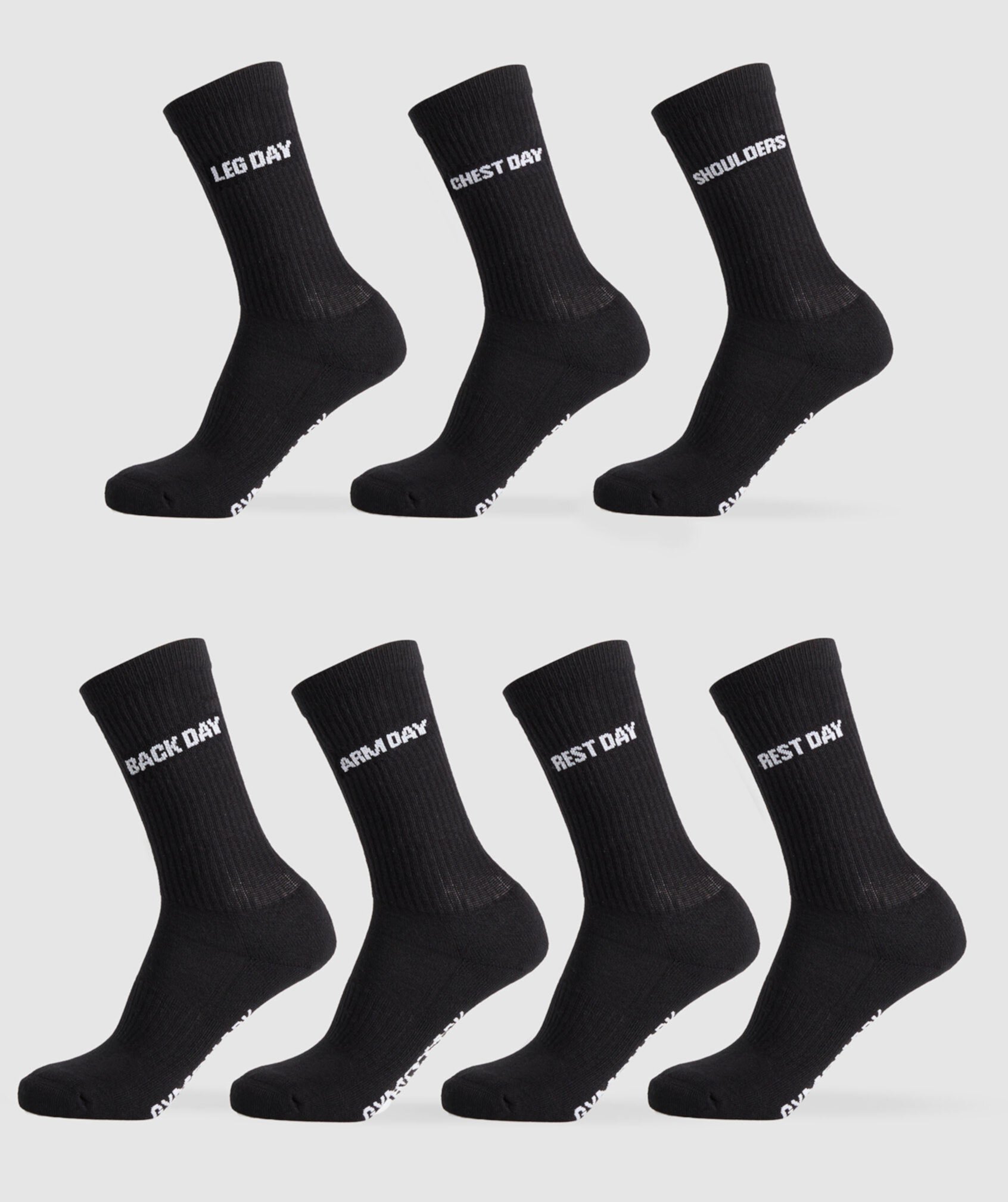 Graphic Crew Socks 7Pk Gymshark