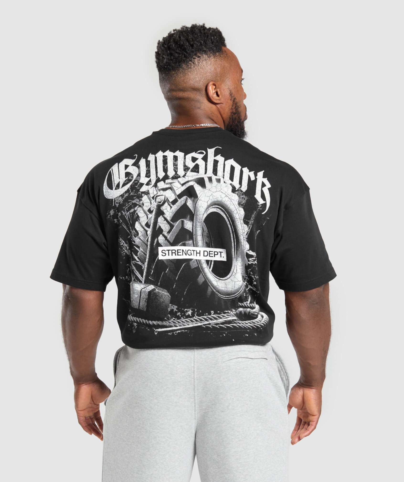 Мужская Футболка Gymshark Tire Graphic Gymshark