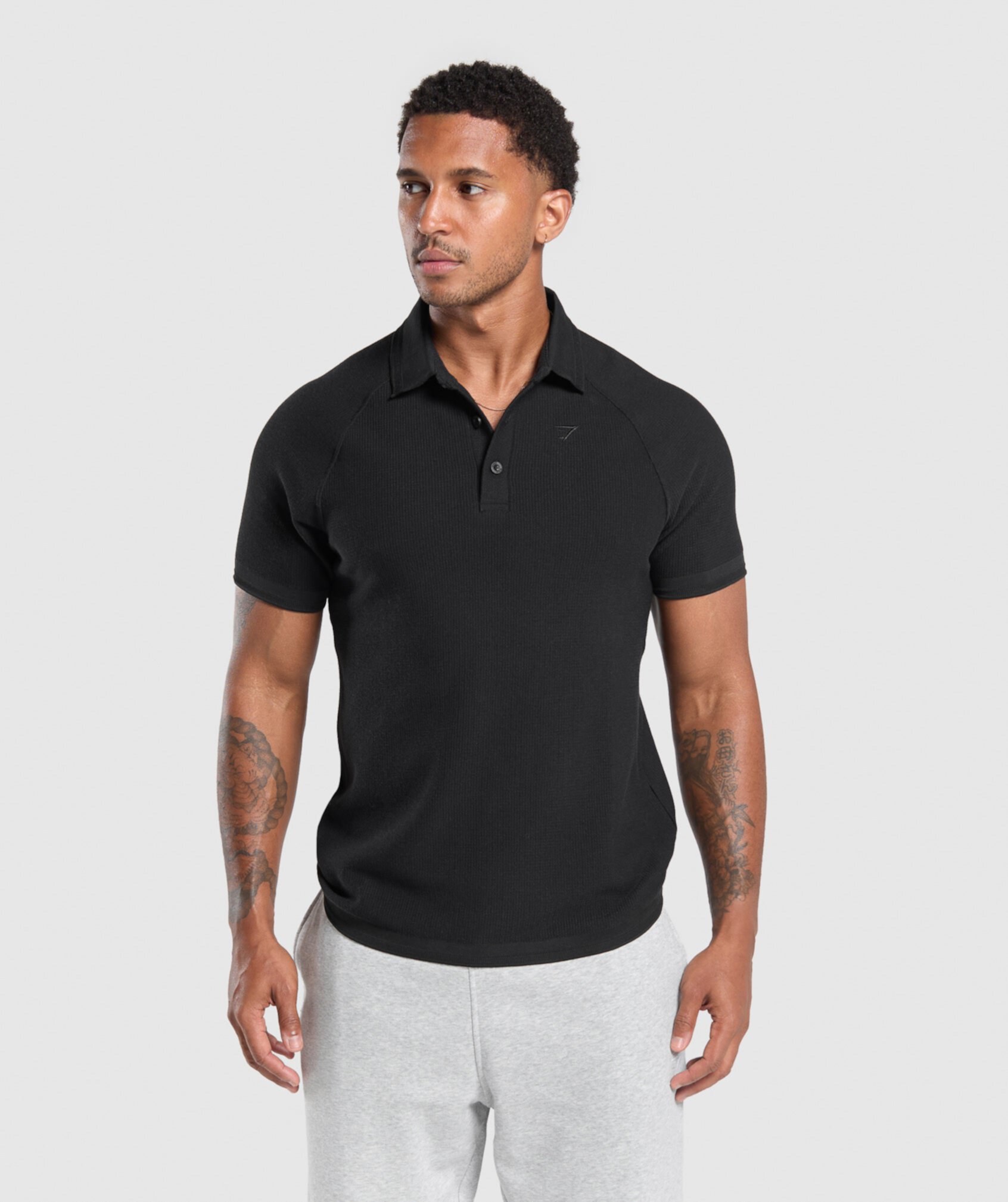 Waffle Polo Shirt Gymshark