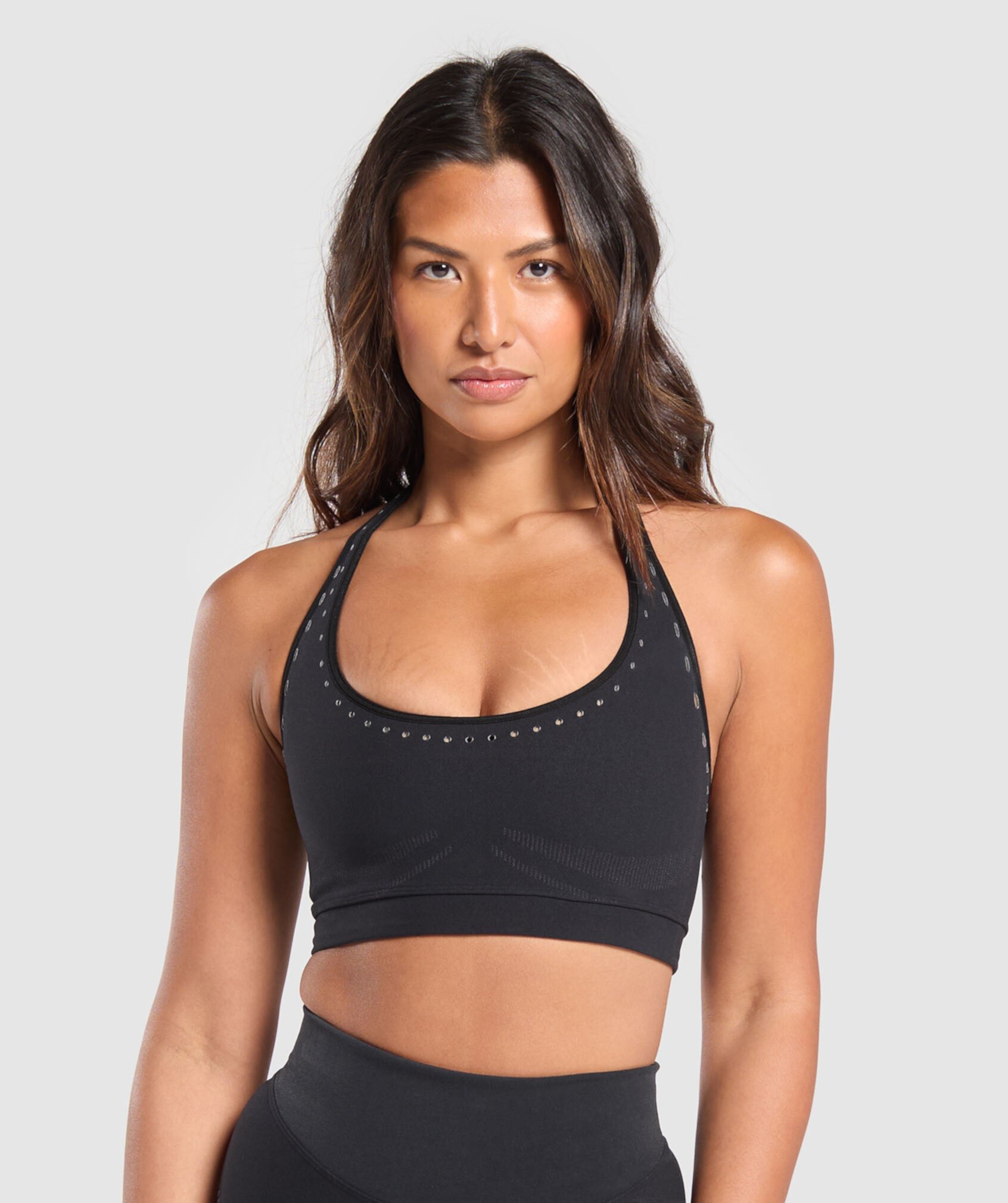 Warp Knit Seamless Halter Neck Bralette Gymshark