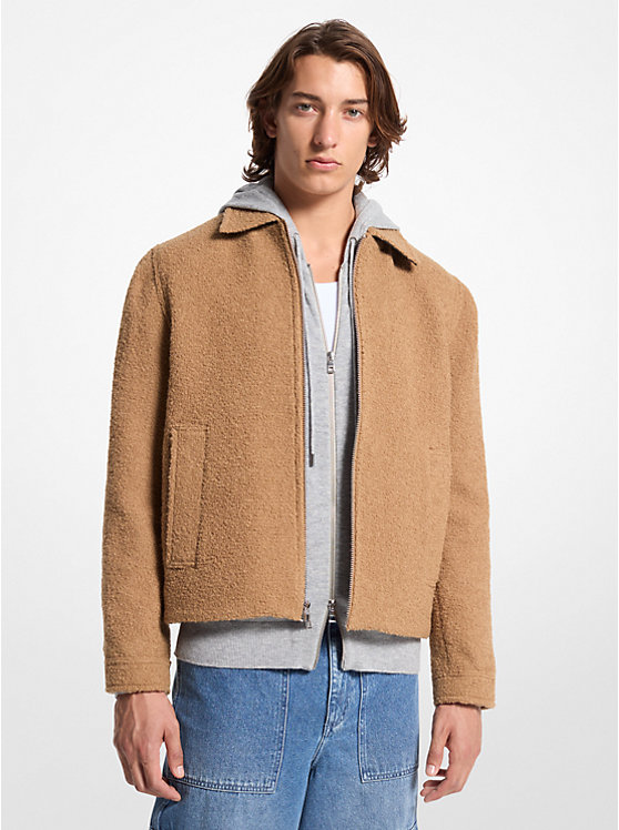 Bouclé Shirt Jacket Michael Kors Mens