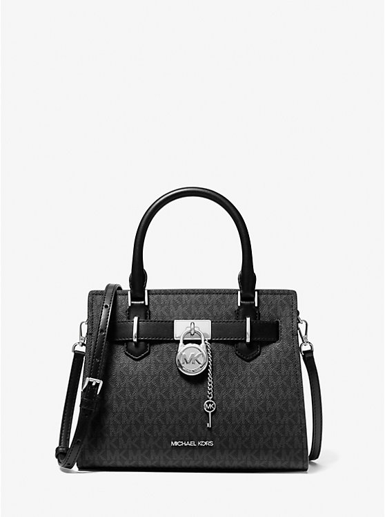 Hamilton Small Signature Logo Satchel Michael Kors