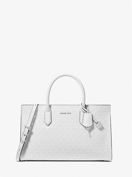 Scarlett Medium Signature Logo Satchel Michael Kors