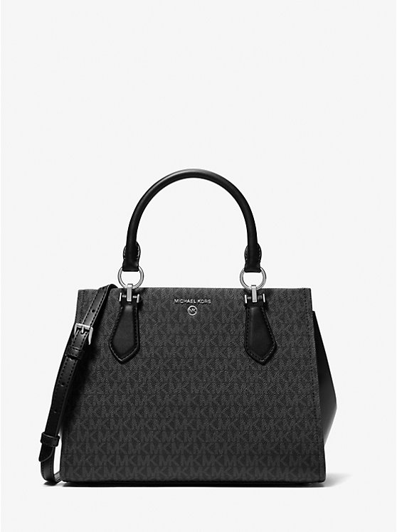 Marilyn Medium Signature Logo Satchel Michael Kors