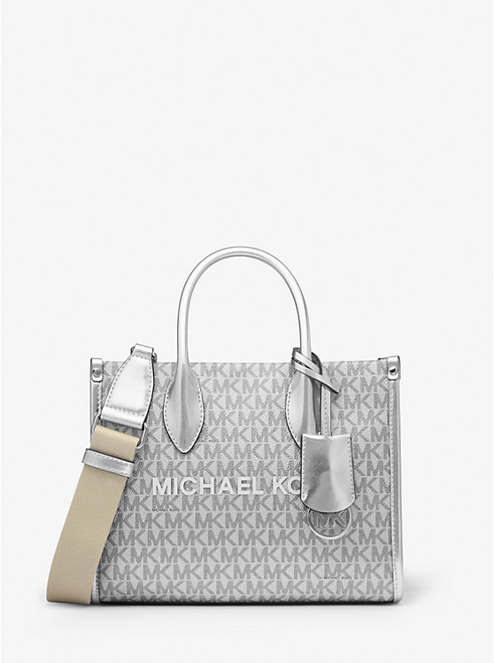 Mirella Small Metallic Signature Logo Crossbody Bag Michael Kors