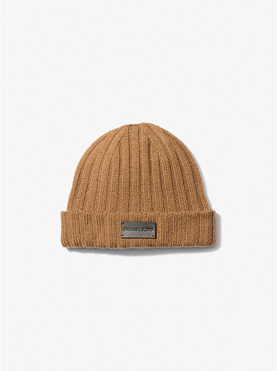 Ribbed Wool Beanie Hat Michael Kors Mens