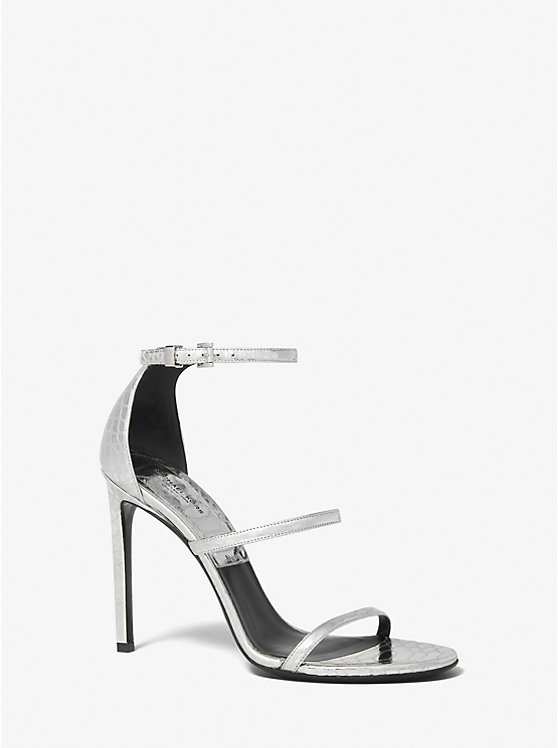 Nadege Python Embossed Leather Sandal MICHAEL KORS COLLECTION