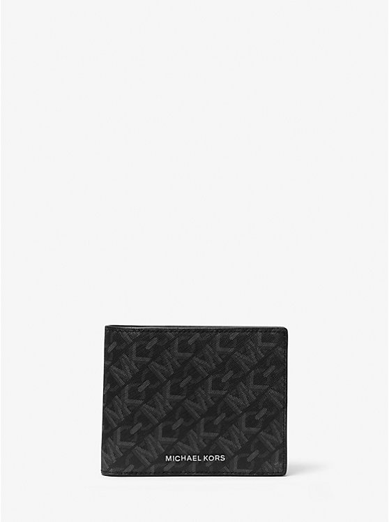 Hudson Empire Monogram Billfold Walletwith Passcase Michael Kors Mens