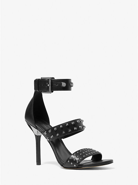 Amal Astor Stud Leather Sandal Michael Kors