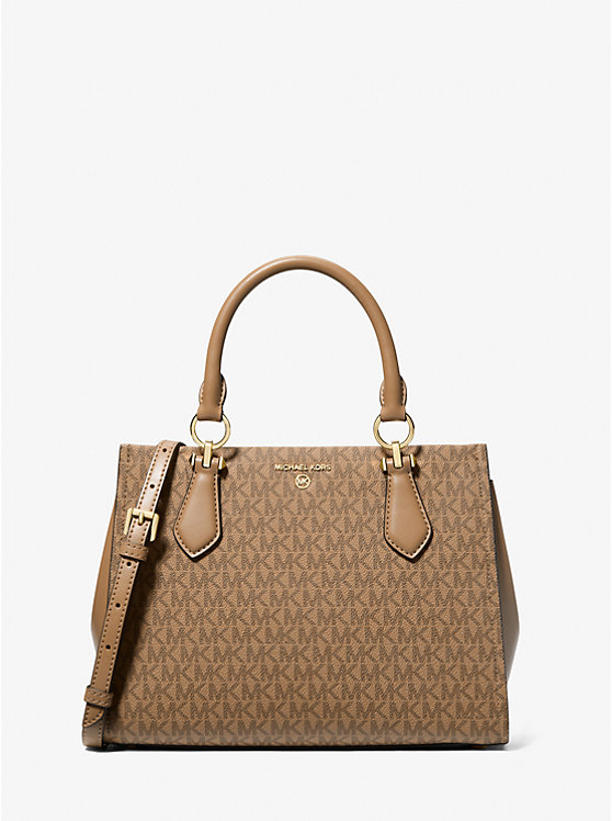 Marilyn Medium Signature Logo Satchel Michael Kors