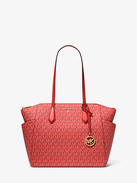 Marilyn Medium Signature Logo Tote Bag Michael Kors