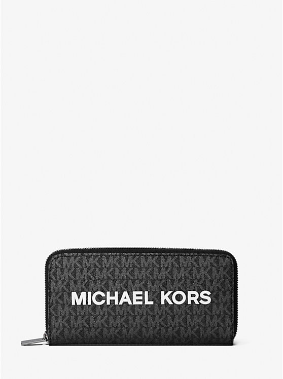 Cooper Signature Logo Zip-Around Wallet Michael Kors