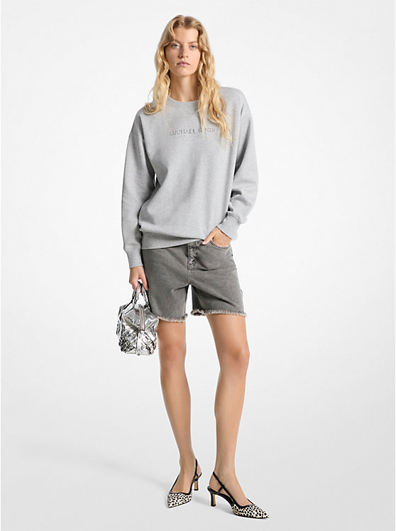 Embossed Logo Crewneck Sweatshirt Michael Kors