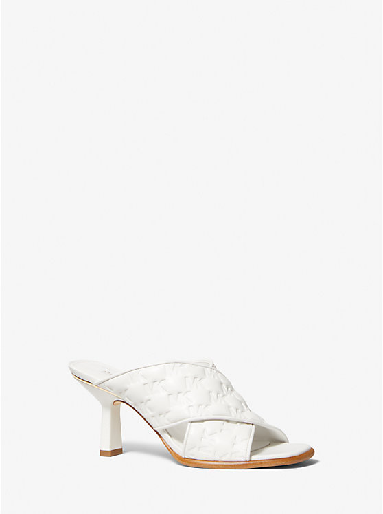 Gideon Logo Embossed Mule Michael Kors