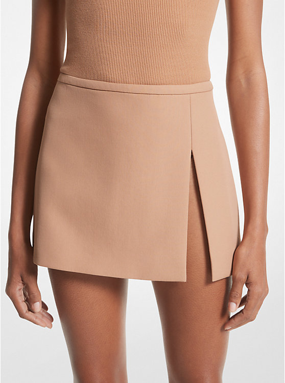 Double Crepe Sablé Slit Skirt MICHAEL KORS COLLECTION